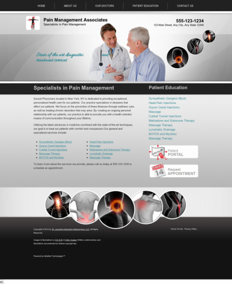 Pain Medicine Website Preview #10
