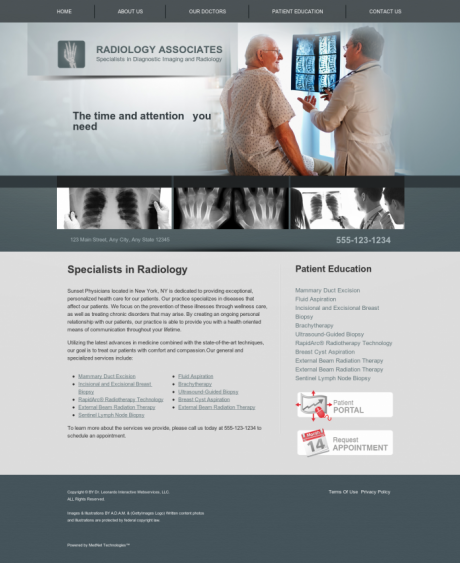 Radiology Website Preview #11