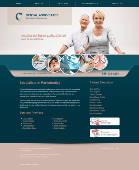 Periodontics Website Preview #10