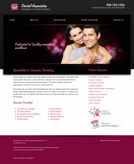 Cosmetic Dentistry Website Preview #10