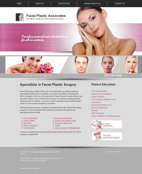Facial Plastic Surgery Website Preview #10