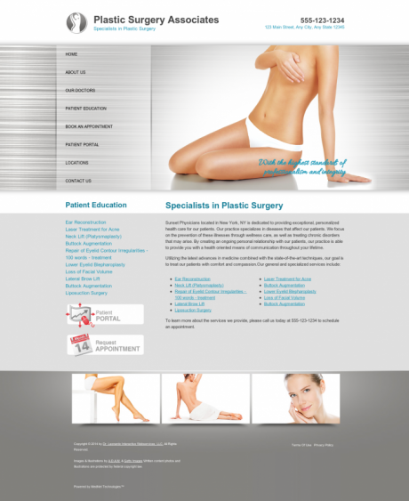 Plastic Surgery Website Preview #9