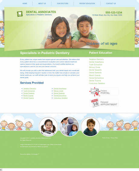 Pediatric Dentistry Website Preview #13