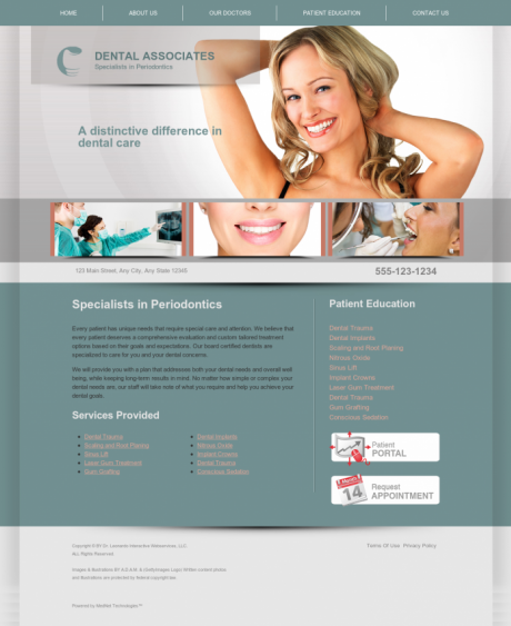 Periodontics Website Preview #11