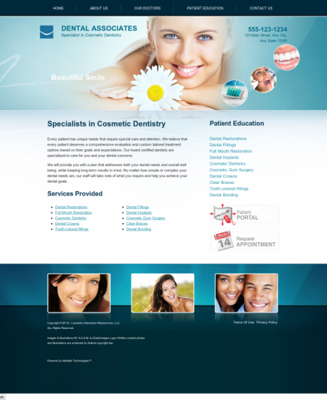 Cosmetic Dentistry Website Preview #11