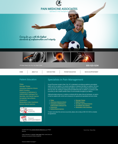 Pain Medicine Website Preview #11