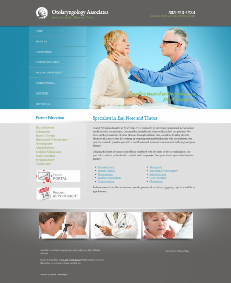 Otolaryngology Website Preview #9