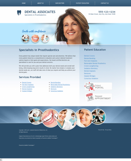 Prosthodontics Website Preview #9