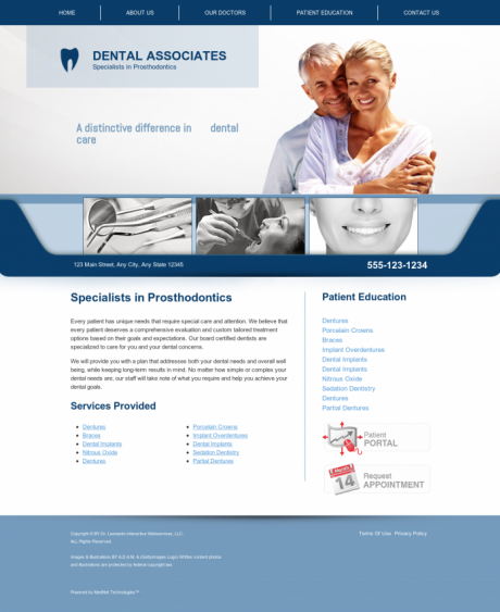 Prosthodontics Website Preview #10