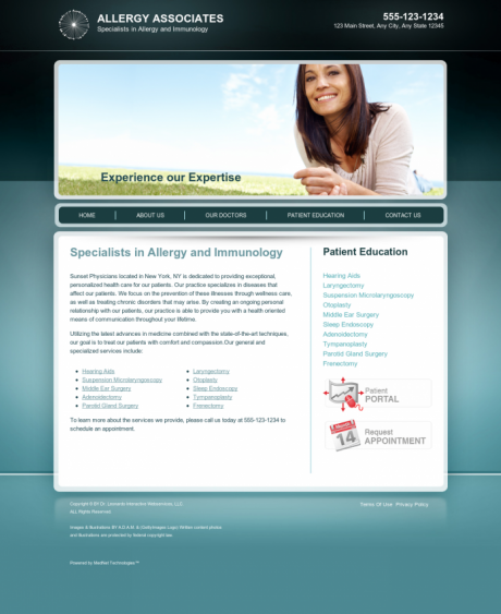 Allergy & Immunology Website Preview #9