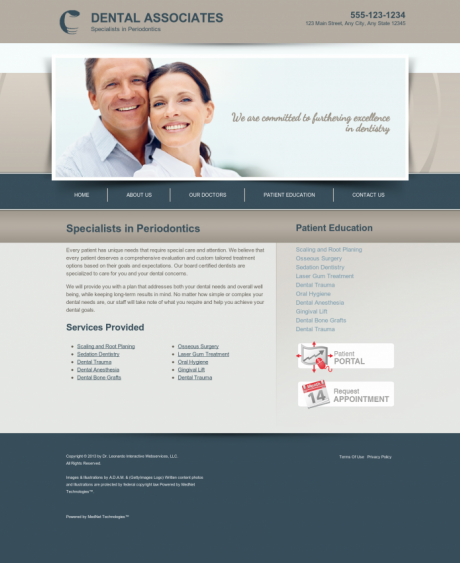 Periodontics Website Preview #13