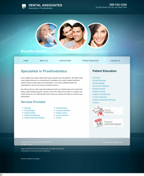 Prosthodontics Website Preview #11