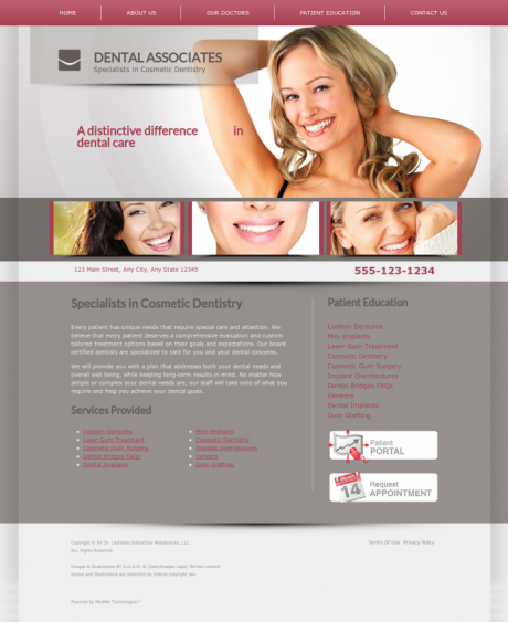 Cosmetic Dentistry Website Preview #12