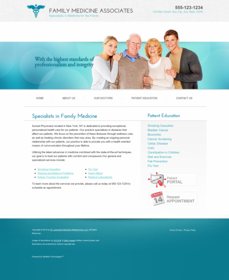 Family Medicine Website Preview #10