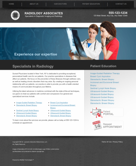 Radiology Website Preview #13