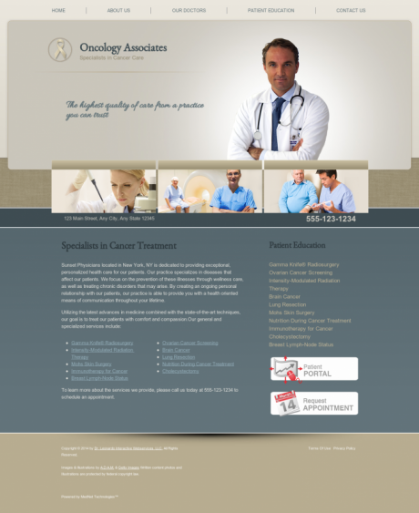 Oncology Website Preview #10