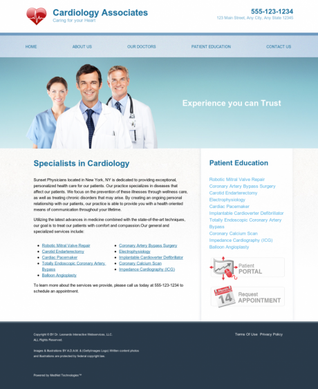 Cardiovascular Website Preview #11