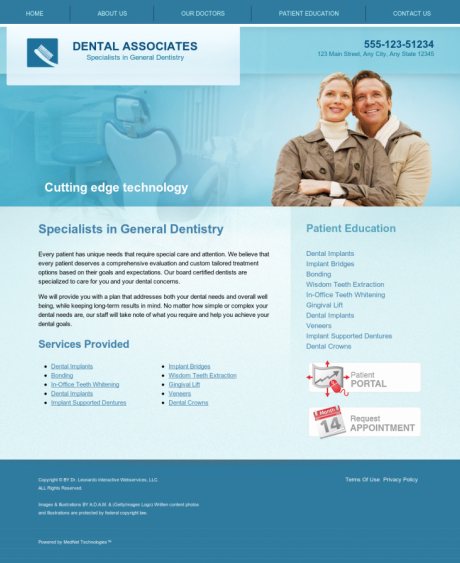 General & Family Dentistry Website Preview #11
