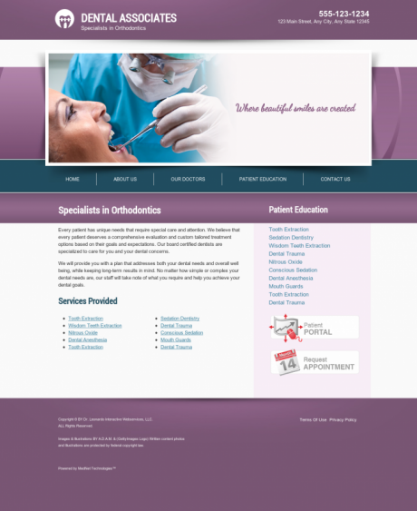 Orthodontics Website Preview #15