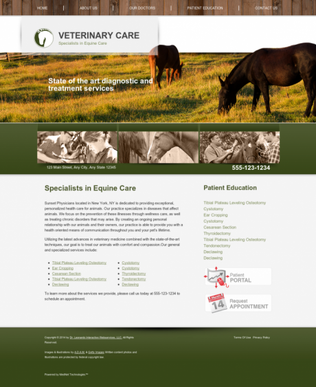 Equine Website Preview #7