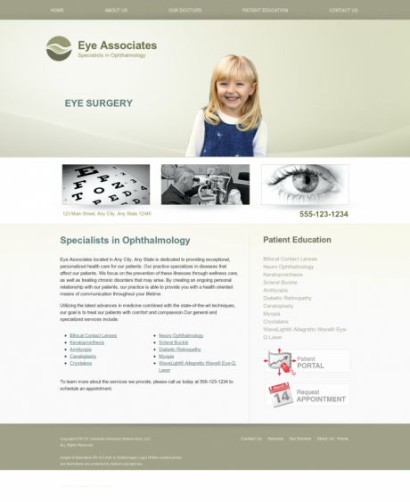 Ophthalmology Website Preview #17