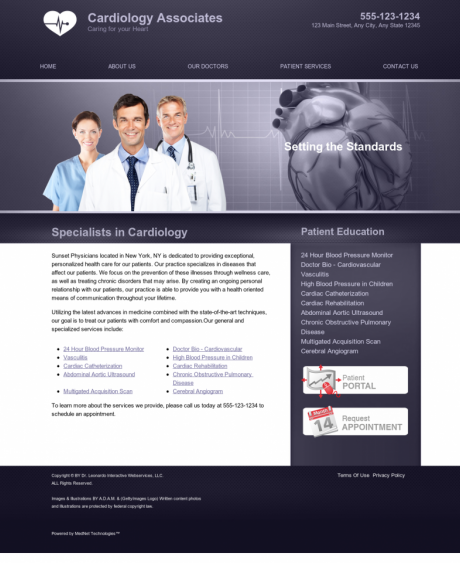 Cardiovascular Website Preview #13