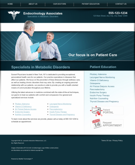 Endocrinology Website Preview #8