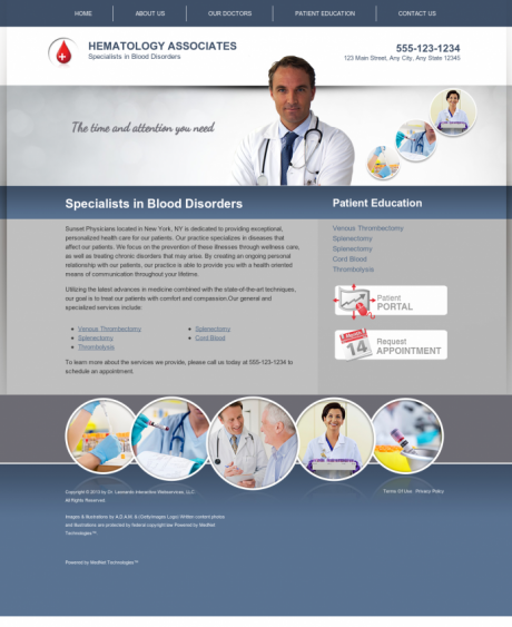 Hematology Website Preview #14