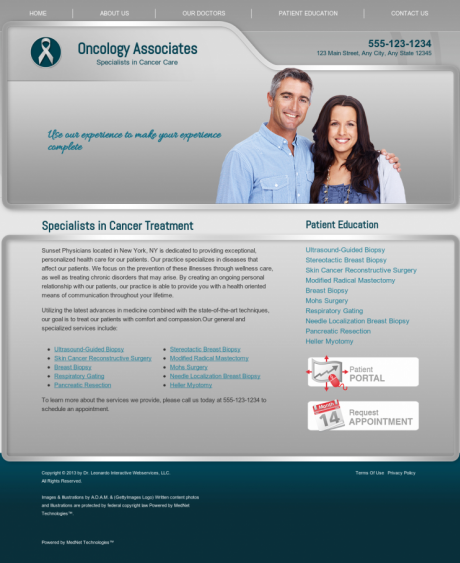 Oncology Website Preview #12