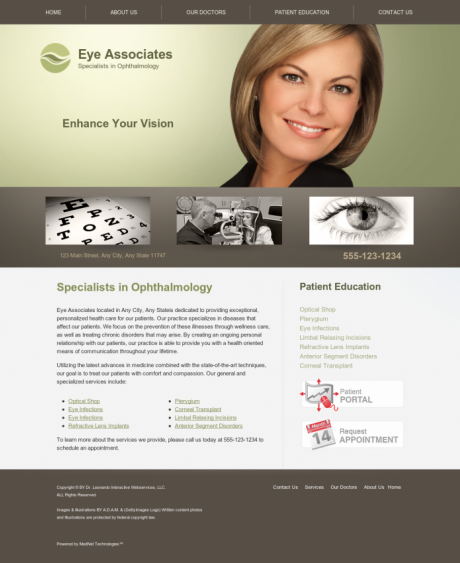 Ophthalmology Website Preview #11