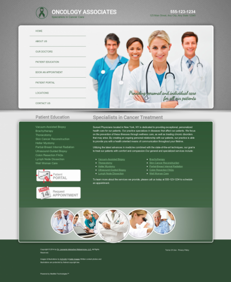 Oncology Website Preview #13