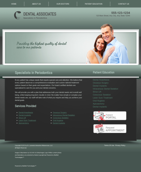 Periodontics Website Preview #14
