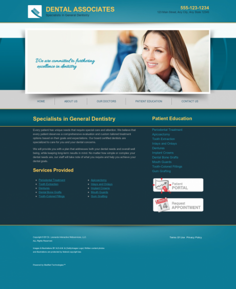 General & Family Dentistry Website Preview #17