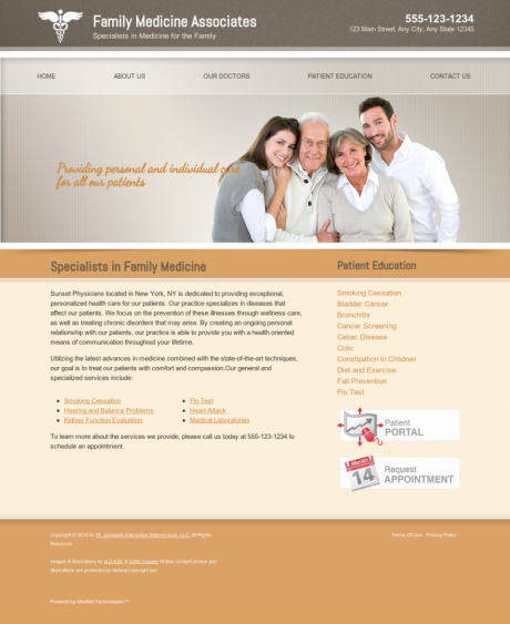 Family Medicine Website Preview #15