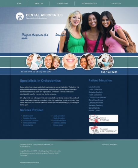 Orthodontics Website Preview #16