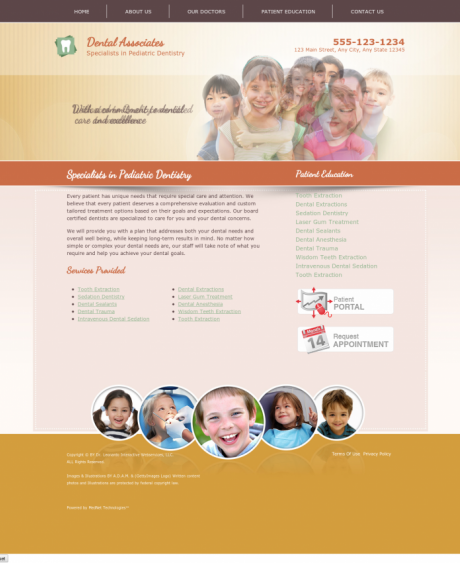 Pediatric Dentistry Website Preview #16