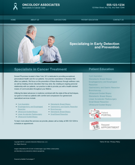 Oncology Website Preview #14