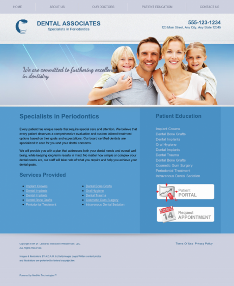 Periodontics Website Preview #15