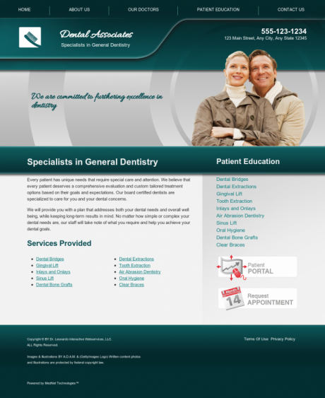 General & Family Dentistry Website Preview #7