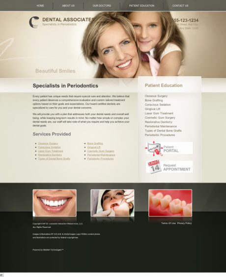 Periodontics Website Preview #16