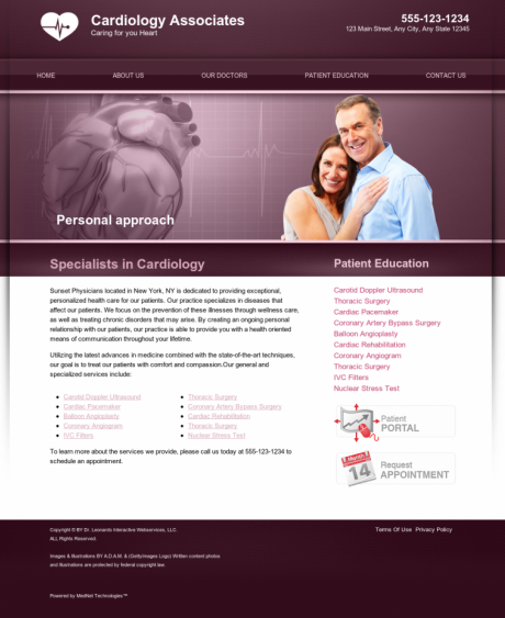 Cardiovascular Website Preview #14
