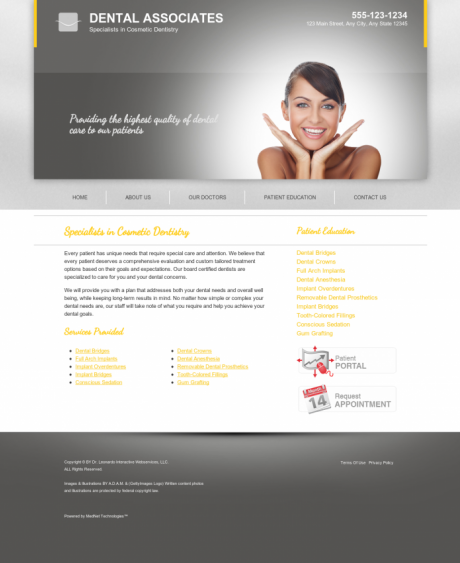 Cosmetic Dentistry Website Preview #15