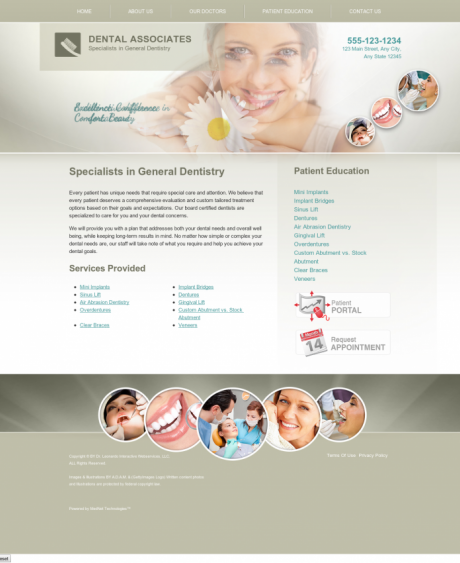 General & Family Dentistry Website Preview #4