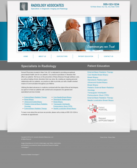 Radiology Website Preview #16