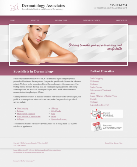 Dermatology Website Preview #16