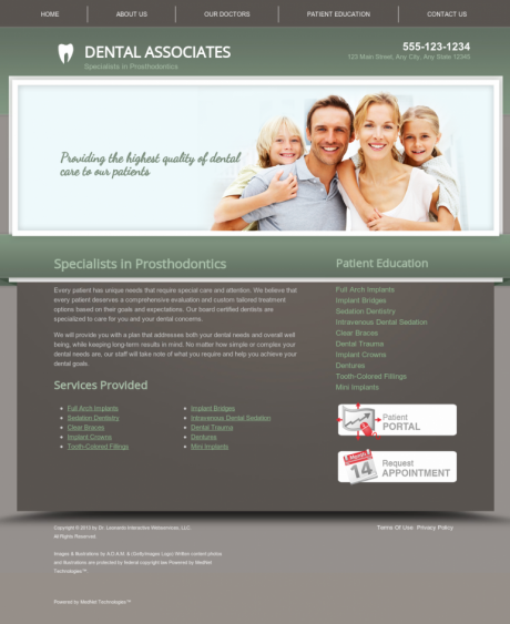 Prosthodontics Website Preview #13