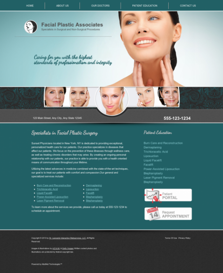 Facial Plastic Surgery Website Preview #12