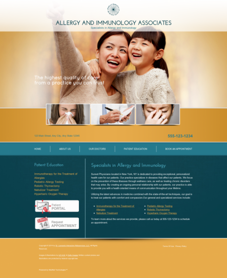 Allergy & Immunology Website Preview #12