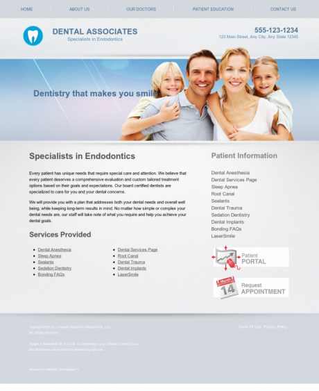 Endodontics Website Preview #16