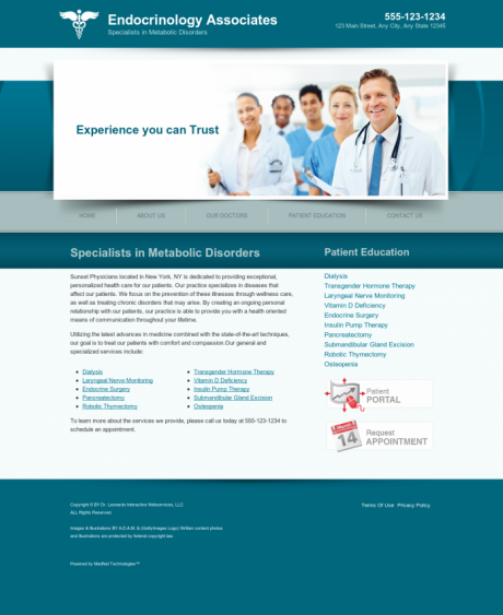 Endocrinology Website Preview #11